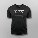 ANGRY ZIP Funny V Neck T-shirt For Men Online Teez