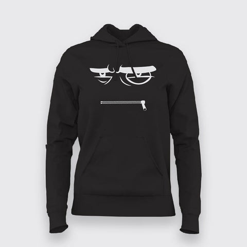 ANGRY ZIP Funny Hoodies For Women
