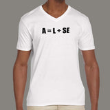 A=L+SE V-Neck T-Shirt For Men Online India