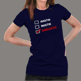 Aastik Nastik Sarcastic Funny T-Shirt For Women