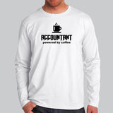 Accountant Powered By Coffee Full Sleeve T-Shirt For Men Online India