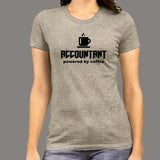 Accountant Powered By Coffee T-Shirt For Women