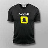 Add Me On Snapchat Vneck T-Shirt India