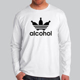 Adidas Parody Funny Alcohol Full Sleeve T-Shirt For Men Online India
