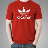 Adidas Parody Funny Alcohol T-Shirt For Men