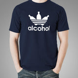 Adidas Parody Funny Alcohol T-Shirt For Men
