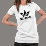 Funny Alcohol T-Shirt For Women India
