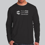 Adobe PhoneGap Framework Developer Men’s Profession Full Sleeve T-Shirt Online