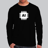 Artificial Intelligence Full Sleevev T-Shirts For Men Online India