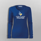 Alcohol My Favorite Solution T-Shirt For Women