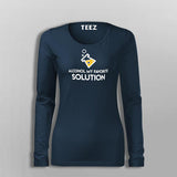 Alcohol My Favorite Solution T-Shirt For Women