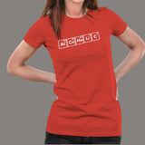 Alcoholic Periodic Table T-Shirt For Women