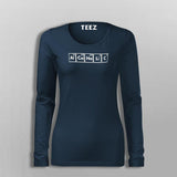 Alcoholic Periodic Table T-Shirt For Women