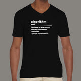 Algorithm Definition Funny Programming Definition V Neck T-Shirt For Men Online India