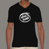 Alien Inside V Neck T-Shirt For Men Online India