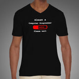 Almost A Computer Programmer V Neck T-Shirt For Men Online India