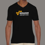 Amazon Web Services V Neck T-Shirt For Men Online India