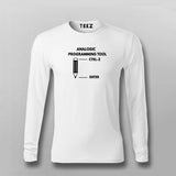 Analogic Programming Tool Funny Programming Full Sleeve T-shirt For Men Online Teez