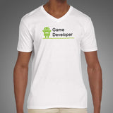 Android Game Developer Men’s Profession V Neck T-Shirt Online