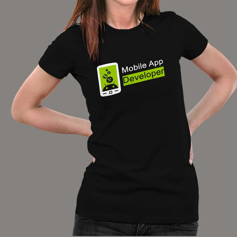 Android Mobile App Developer Women’s Profession T-ShirtAndroid Mobile App Developer Women’s Profession T-Shirt Online India