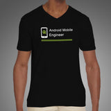 Android Mobile Engineer Men’s Profession V Neck T-Shirt Online