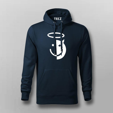 Angel Devil Smiley Face Hoodies For Men TEEZ.in