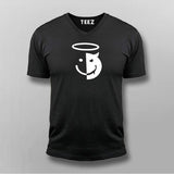 Angel Devil Smiley Face Vneck T-Shirt For Men Online