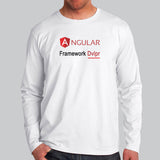 Angular Js Framework Developer Men’s Full Sleeve T-Shirt Online India