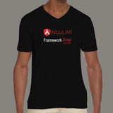 Angular Js Framework Developer Profession V Neck T-Shirt Online India