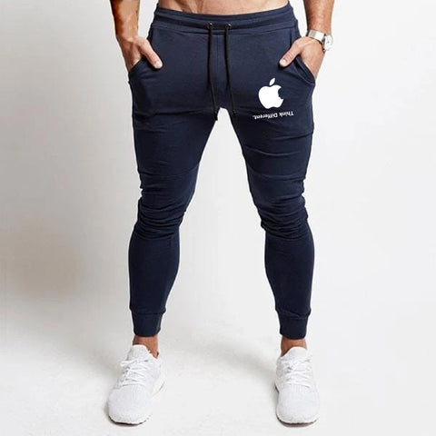 Apple Think Different Casual Joggers With Zip For Men Online