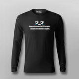 A program is never less than 90% complete and never more than 95% complete Full Sleeve T-shirt For Men Online teez