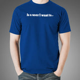 As A User I Want This Agile Men's Tee