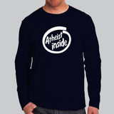 Atheist Inside Cool Atheist T-Shirt For Men