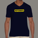 Automate V-Neck T-Shirt For Men Online India