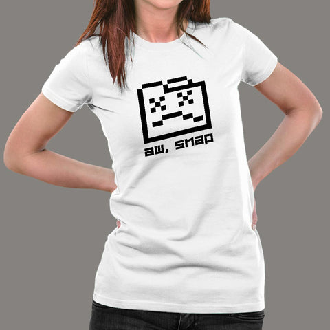 Aw Snap Funny T-Shirt For Women Online India