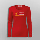 Aws Data Engineer Women’s Profession T-Shirt