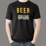 Brew Enjoy Empty Repeat Funny Beer T-Shirt For Men Online India