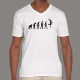Basketball Evolution Men’s v neck  T-shirt online