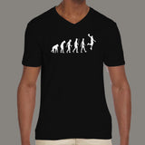 Basketball Evolution Men’s Gaming v neck T-shirt online india
