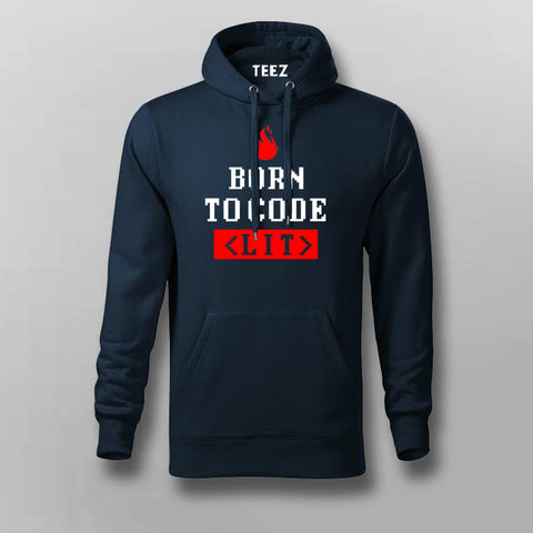 Born To Code <LIT> Programmer Hoodies For Men Online India 