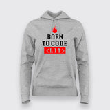 Born To Code <LIT> Programmer T-Shirt For Women
