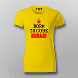 Born To Code <LIT> Programmer T-Shirt For Women