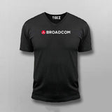 BROADCOM V-neck T-shirt For Men Online India