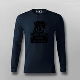 Bad Criminal Rottweiler Dog Police Station Mugshot T-Shirt For Men