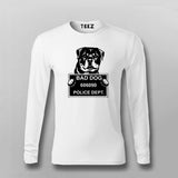 Bad Criminal Rottweiler Dog Police Station Mugshot T-Shirt For Men India