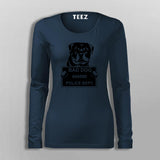 Bad Criminal Rottweiler Dog Police Station Mugshot T-Shirt For Women