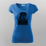 Bad Criminal Rottweiler Dog Police Station Mugshot T-Shirt For Women