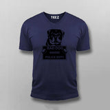 Bad Criminal Rottweiler Dog Police Station Mugshot T-Shirt For Men