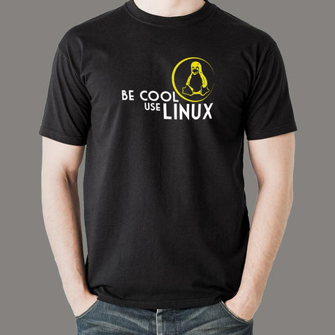 Be Cool Use Linux T-Shirt For Men Online India