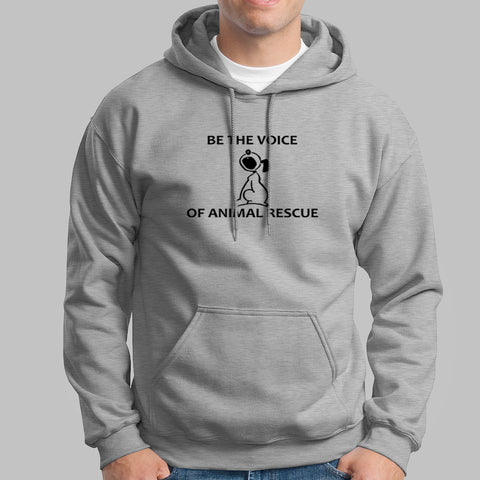 Be The Voice Of Animal Rescue Hoodies For Men Online India